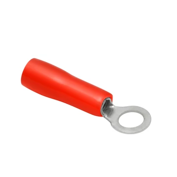 Szigetelt gyűrűs saru, szemes saru 4mm, PIROS 05404PI
