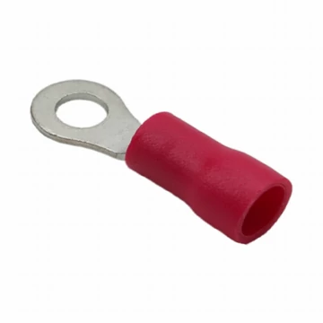 Szigetelt gyűrűs saru, szemes saru 4,4mm, PIROS 05601