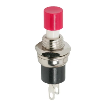 Nyomógomb, 1 áramkör, 1,5 A - 250 V, OFF - (ON), piros 09005PIGLOBIZ