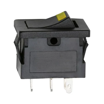 Billenő kapcsoló, 1 áramkör, 15 A - 12 V DC, OFF-ON, sárga LED-del 09027SA GLOBIZ