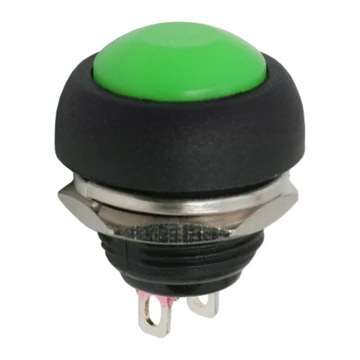 Nyomógomb, 1 áramkör, 1 A - 250 V, OFF - (ON), zöld 09044ZOGLOBIZ