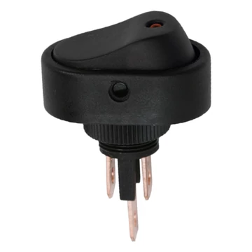 Billenő kapcsoló, 1 áramkör, 20 A - 12 V DC, OFF - ON, piros LED-del 09047PIGLOBIZ
