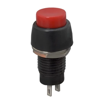Nyomógombos kapcsoló, 1 áramkör, 2 A - 250 V, ON - OFF, piros 09068PI GLOBIZ