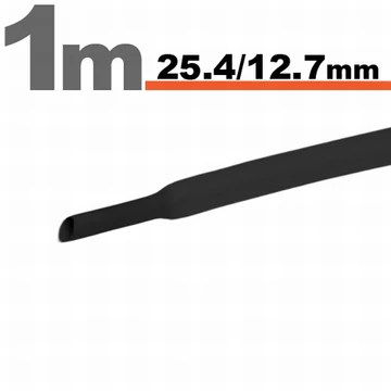 Zsugorcső 11027F FEKETE