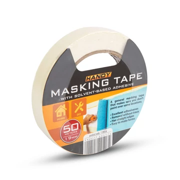 Maszkolószalag - oldószeres ragasztóval - 50 m x 19 mm - fehér 11085A HANDY