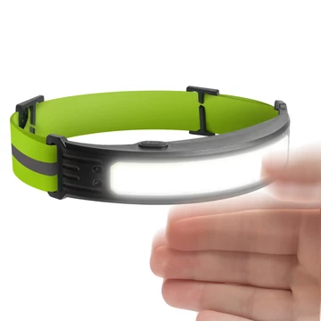 Fejlámpa gesztusvezérléssel - piros / fehér COB LED - 800 mAh akkumulátor - IP54 GLOBIZ Phenom 18583