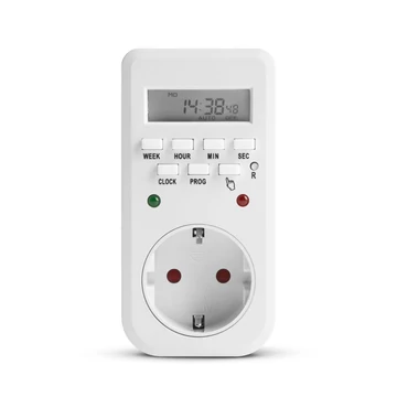 Digitális kapcsolóóra - visszajelző LED-del - 250V - 16A Delight 20298B