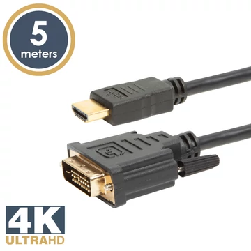 DVI-D / HDMI kábel • 5 m 20382 Globiz