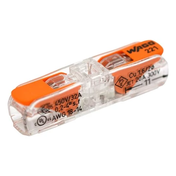 WAGO Inline 1-es oldható vezeték összekötő max. 4 mm2 221-2411