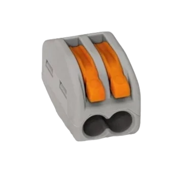 Wago 2-es oldható vezeték összekötő csatos 222-412