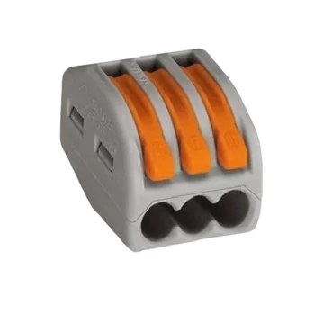 Wago 3-as oldható vezeték összekötő csatos 222-413