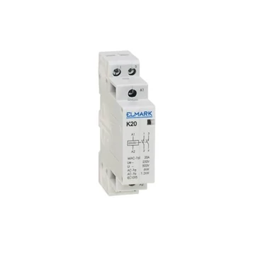 Elmark K széria moduláris kontaktor mágneskapcsoló K20 25A 230V AC 2NO 23013