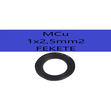 MCu 2,5 mm fekete H07V-U