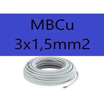 MBCu 3x1,5mm2 kábel