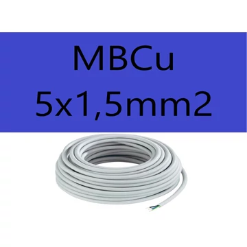 MBCu 5x1,5mm2 kábel