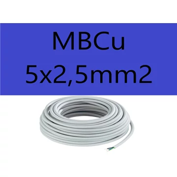 MBCu 5x2,5mm2 kábel