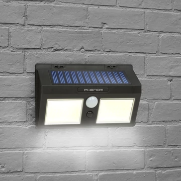 Mozgásérzékelős szolár reflektor - fali - COB LED 55287