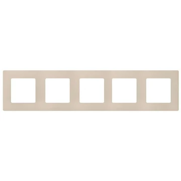 Legrand Niloé 5-ös keret univerzális bézs (vízszintes-függőleges) 665015