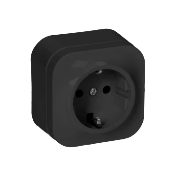 2P+F csatlakozóaljzat fekete FK IP20 OR-OE-7205(GS)/B