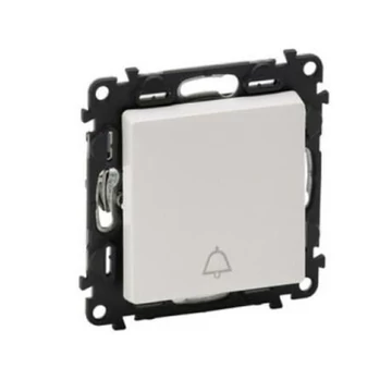 Legrand Valena Life váltóérintkezős nyomókapcsoló csengőjellel fehér 752115