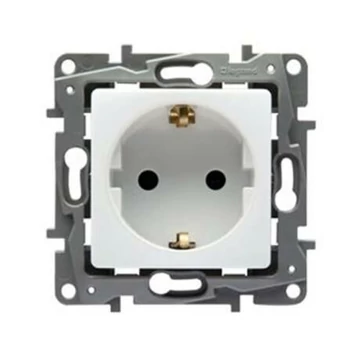 Legrand Niloé 2P+F dugalj csatlakozó aljzat körömmel fehér 764539