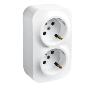 Legrand Forix falon kívüli 2-es dugalj 2x2+f csatlakozóaljzat fehér IP20 782413