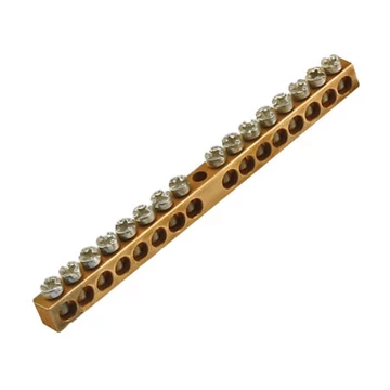 Csavaros sín, réz gyűjtősín, földelősín 16P 100mm ANCO 820516