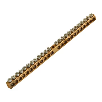 Csavaros sín, réz gyűjtősín, földelősín 24P 160mm ANCO 820524 