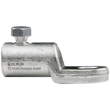 Szakadófejes csavaros alumínium szemes csősaru AS25-95CS