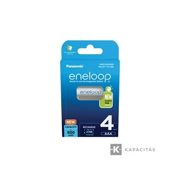 eneloop BK-4MCDE/4BE AAA/mikro 800mAh Ni-MH akkumulátor 4db/csomag; az ár 1db -ra értendő                     