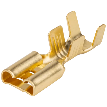 Csúszósaru csatlakozó hüvely, sárgaréz CSH6-2