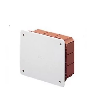 Süllyesztett kötődoboz fedéllel 92x92x45mm EC 350C1 Elettrocanali