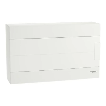 EASY9 EU Kiselosztó, 18 modul, PE+N sínnel, teli ajtóval, falon kívüli EZ9EUD118