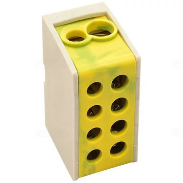 Főáramköri leágazó kapocs, sínre szerelhető, zöld/sárga FLE-25ZS Tracon