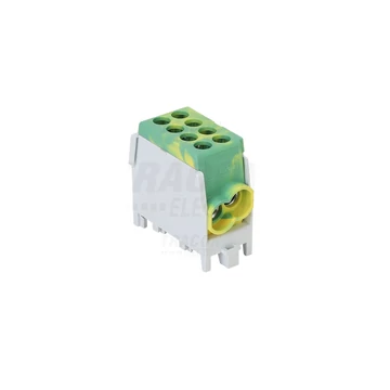 Főáramköri leágazó kapocs, sínre szerelhető, zöld/sárga FLECU-25-25-2ZS Tracon