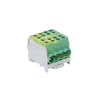 Főáramköri leágazó kapocs, sínre szerelhető, zöld/sárga FLECU-35-25-4ZS Tracon