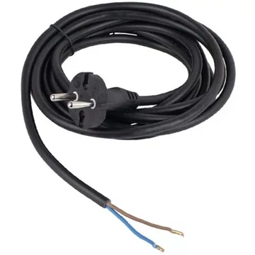 Szerelhető hálózati bekötő kábel fekete 3m H05RR-F 2x1,0 mm2 ANCO 321656
