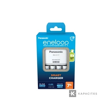 eneloop K-KJ17MCD40E akkumulátor töltő 4 db 2000mAh AA akkumulátorral                                         