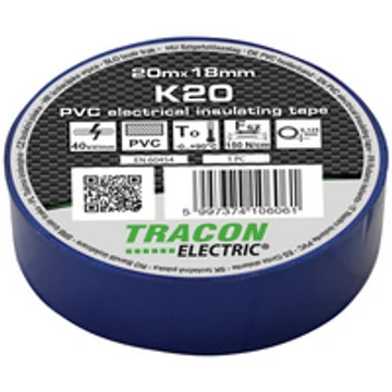Tracon szigetelőszalag kék K20