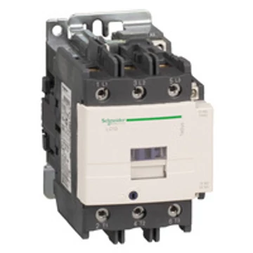  LC1D80p5  LC1D AC mágneskapcsoló, 37kw/80A csavaros csatlakozás, 1z+1ny,230v AC tekercsfeszültség SCHNEIDER