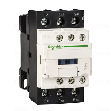 Mágneskapcsoló Schneider TeSys K 3P 4kW/9A (400V, AC3) 230V AC 50/60 Hz 1 záró, 1nyitó LC1D09P7