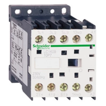 Mágneskapcsoló Schneider TeSys K  3P 2,2 kW 6A 230V AC 50/60 Hz 1 záró LC1K0610P7