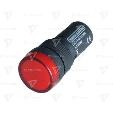 LED-es jelzőlámpa, piros LJL16-RE  TRACON