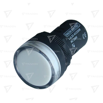 LED-es jelzőlámpa, fehér  LJL22-WE  TRACON