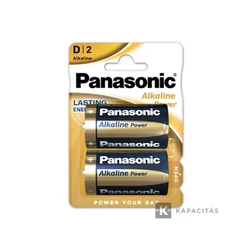 Panasonic LR20APB/2BP 1.5V D/góliát tartós alkáli elem 2 db/csomag; az ár 1db -ra értendő                     