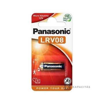 Panasonic LRV08L/1BP LRV08 12V alkáli elem 1db/csomag; az ár 1db -ra értendő                                  