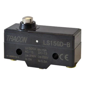 Helyzetkapcsoló, rövid kúpos, ütküzős 1xCO, 2A/230V AC-15, 0,3A/250V DC-13, IP00 LS15GD-B