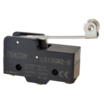 Helyzetkapcsoló, rugószáras-görgős 1xCO, 2A/230V AC-15, 0,3A/250V DC-13, 35mm, IP00 LS15GW2-B