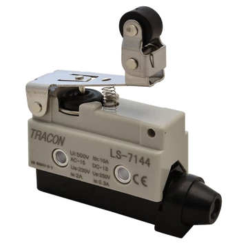 Helyzetkapcsoló, rugószáras-csuklógörgő 1xCO, 2A/230V AC-15, 0,3A/250V DC-13, 47mm, IP40 LS7144