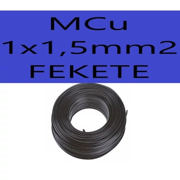 MCu 1,5mm fekete H07V-U